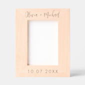 Personalisierter Name und Datum Hochzeit Geätzte Rahmen (Vorderseite)