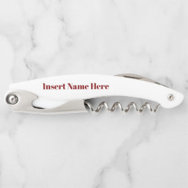 Personalisierter Name und Datum, maßgeschneiderter Kellnermesser