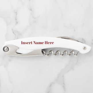 Personalisierter Name und Datum, maßgeschneiderter Kellnermesser