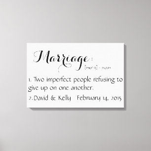 Personalisierter Name und Datum Mauer Art Leinwanddruck