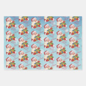 Personalisierter Name und E-Mail Weihnachtsbrauch Geschenkpapier Set (Vorderseite 2)