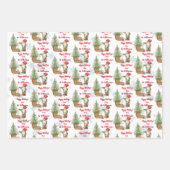 Personalisierter Name und E-Mail Weihnachtsbrauch Geschenkpapier Set (Vorderseite 3)