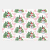 Personalisierter Name und E-Mail Weihnachtsbrauch Geschenkpapier Set (Vorderseite 2)