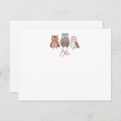 Personalisierter Name und Farbe Mitteilungskarte (Vorne/Hinten)