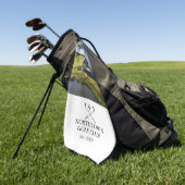 Personalisierter Name und Foto des Classic Golf Cl Golfhandtuch (Gras)