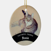 Personalisierter Name und Foto des Freundes Keramikornament (Rechts)