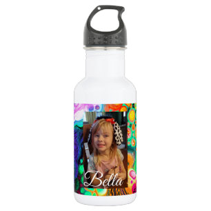 Personalisierter Name und Foto Edelstahlflasche