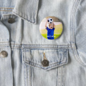 Personalisierter Name und Foto-Fußballsport Button (Beispiel)
