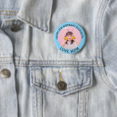 Personalisierter Name und Foto Geburtsdatum Mama Button (Beispiel)