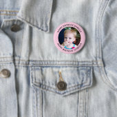 Personalisierter Name und Foto Geburtstag Button (Beispiel)