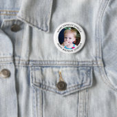 Personalisierter Name und Foto Geburtstag Button (Beispiel)