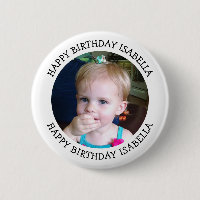 Personalisierter Name und Foto Geburtstag
