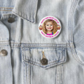 Personalisierter Name und Foto Geburtstag Button (Beispiel)