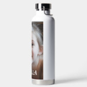 Personalisierter Name und Foto Trinkflasche (links)