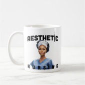 personalisierter Name und Geschenk der Krankenschw Kaffeetasse (Links)