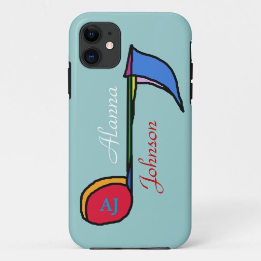 personalisierter Name und Initialen Case-Mate iPhone Hülle (Rückseite)