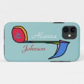 personalisierter Name und Initialen Case-Mate iPhone Hülle (Rückseite (Horizontal))