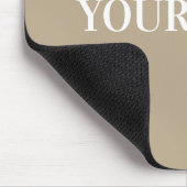 Personalisierter Name und Initialen individuelles Mousepad (Ecke)