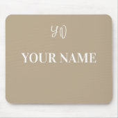 Personalisierter Name und Initialen individuelles Mousepad (Vorne)