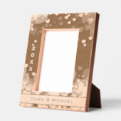 Personalisierter Name und Jahr Romantische Herzen Geätzte Rahmen (Links)