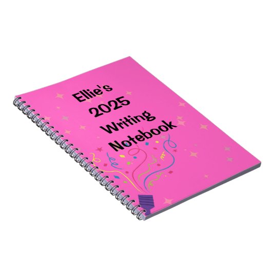 Personalisierter Name und Jahr Schreibgerät Notizblock (Rechte Seite)