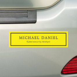 Personalisierter Name und Jobtitel individuell Autoaufkleber