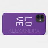 Personalisierter Name und Liebe Trendy Schriftart  Case-Mate iPhone Hülle (Rückseite (Horizontal))