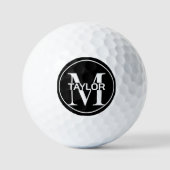 Personalisierter Name und Monogramm Golfball (Vorderseite)