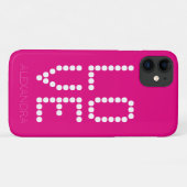 Personalisierter Name und Monogramm Smart Schrifta Case-Mate iPhone Hülle (Rückseite (Horizontal))