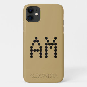 Personalisierter Name und Monogramm-Smart-Schrifta Case-Mate iPhone Hülle