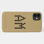 Personalisierter Name und Monogramm-Smart-Schrifta Case-Mate iPhone Hülle (Rückseite (Horizontal))