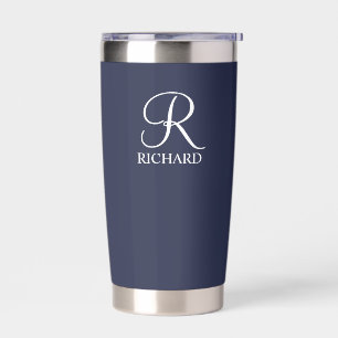 Personalisierter Name und Monogramm Thermobecher