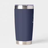 Personalisierter Name und Monogramm Thermobecher (Vorderseite)