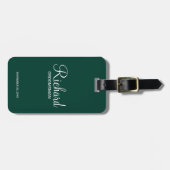 Personalisierter Name und Monogramm-Trauzeuge Gepäckanhänger (Vorderseite horizontal)