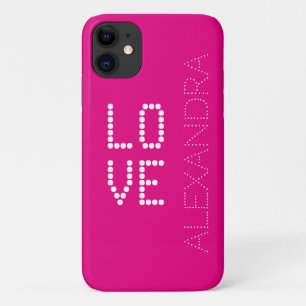 Personalisierter Name und Monogramm Trendy-Schrift Case-Mate iPhone Hülle