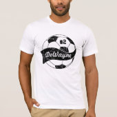 Personalisierter Name und Nummer des Fußballball T-Shirt (Vorderseite)