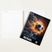 Personalisierter Name und Nummer des Fußballballs Planer (Anzeige)