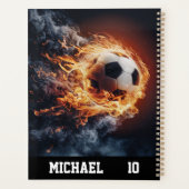 Personalisierter Name und Nummer des Fußballballs Planer (Rückseite)