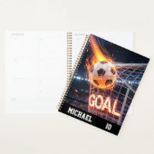 Personalisierter Name und Nummer des Fußballballs Planer (Anzeige)