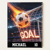 Personalisierter Name und Nummer des Fußballballs Planer (Rückseite)
