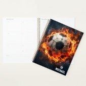 Personalisierter Name und Nummer Fußball Planer (Anzeige)