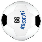 Personalisierter Name und Nummer Minimalistisch Fußball (Gedreht)