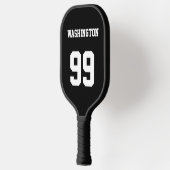 Personalisierter Name und Nummer Pickleball Schläger (Links)