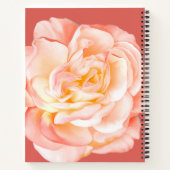 Personalisierter Name und Rose Notizblock (Rückseite)