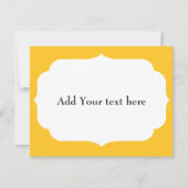 PERSONALISIERTER NAME UND TEXT  RSVP KARTE (Vorderseite)