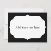 PERSONALISIERTER NAME UND TEXT  RSVP KARTE (Vorderseite)