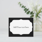 PERSONALISIERTER NAME UND TEXT  RSVP KARTE (Stehend Vorderseite)