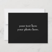 PERSONALISIERTER NAME UND TEXT  RSVP KARTE (Rückseite)