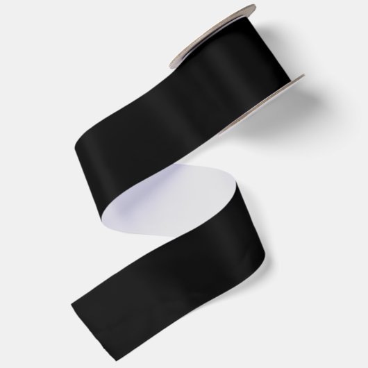 PERSONALISIERTER NAME UND TEXT SCHWARZ SATINBAND (Rückseite)
