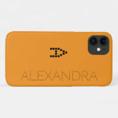 Personalisierter Name und Trendy-Schriftart für Mo Case-Mate iPhone Hülle (Rückseite (Horizontal))